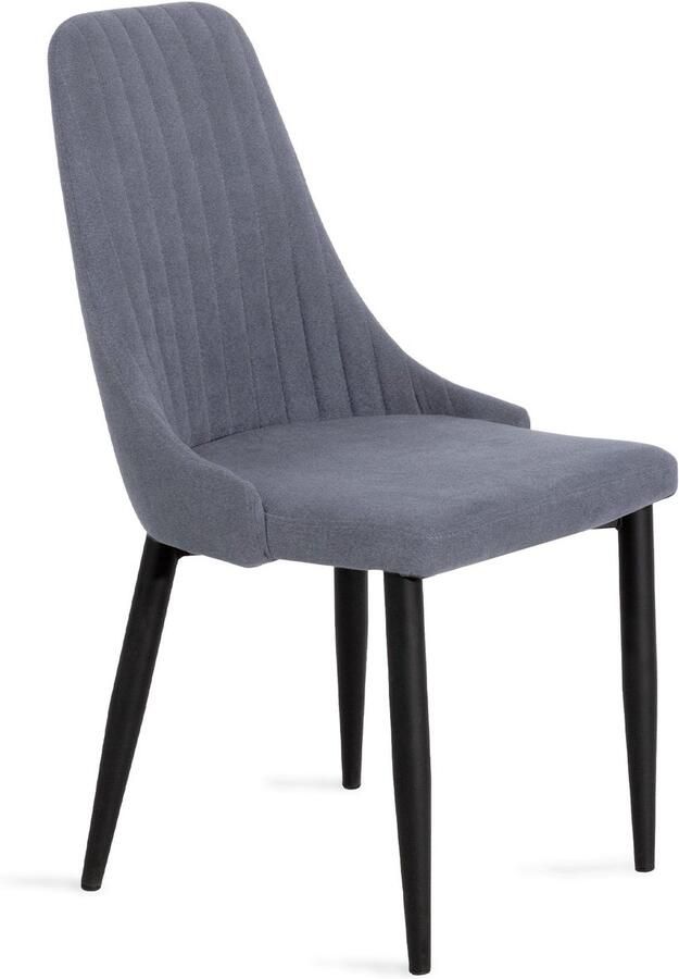 Homla Stoel LOUIS-DE-LOUIS grafiet Afmetingen: 44x59x88cm 970539