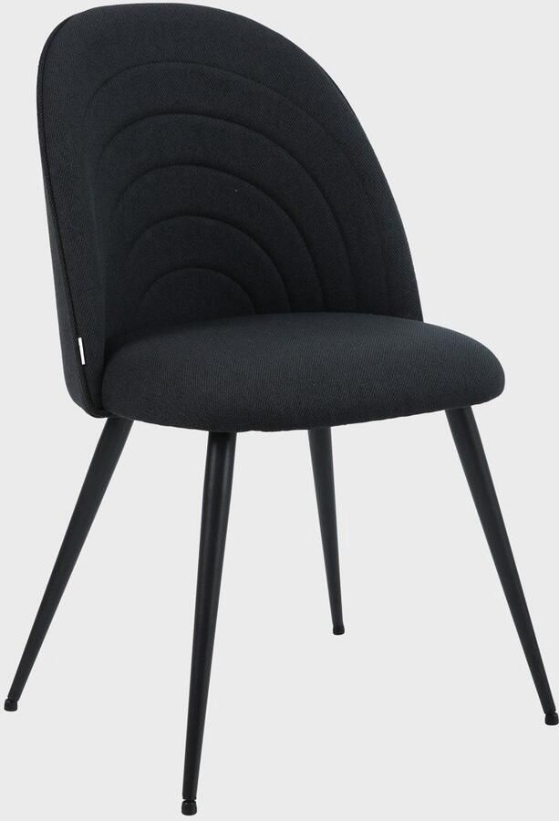 Homla Stoel LUDI Zwart 50x53x85 cm