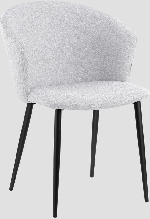 Homla Stoel LUJO Grijs 56.5x59x81 cm