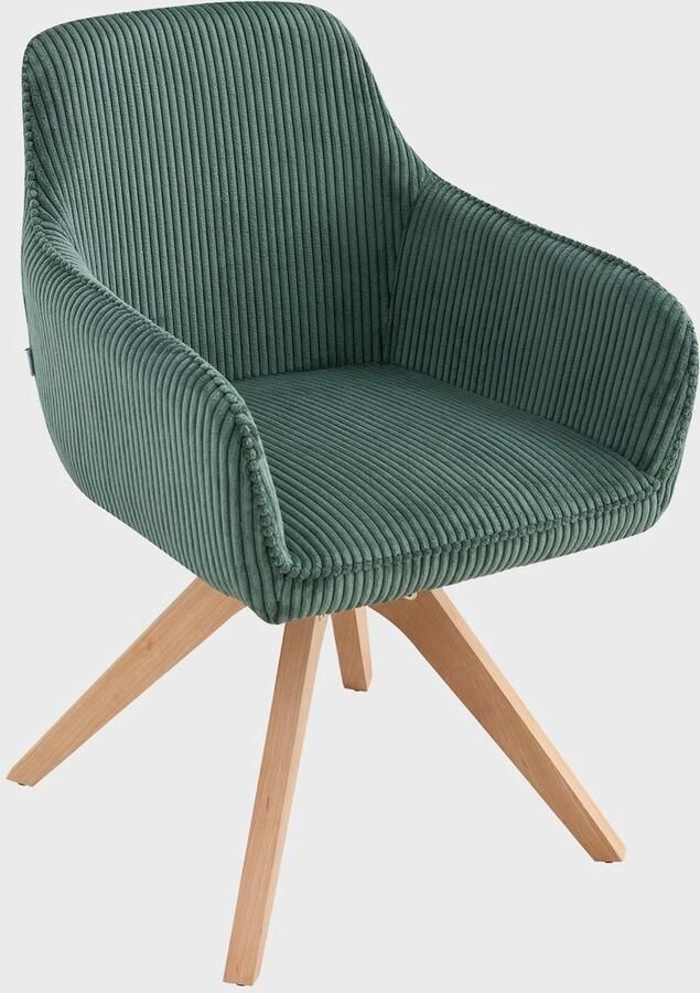 Homla Chair PESA in fabric green 56x60x82 cm