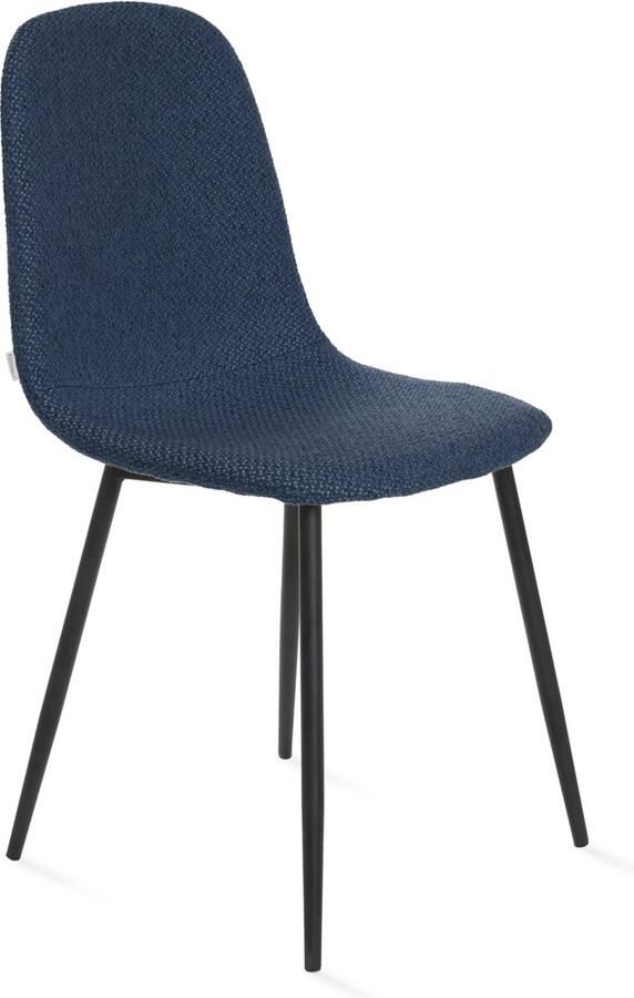 Homla Stoel SLANK in stof marineblauw 44x52x85cm ALL 864471