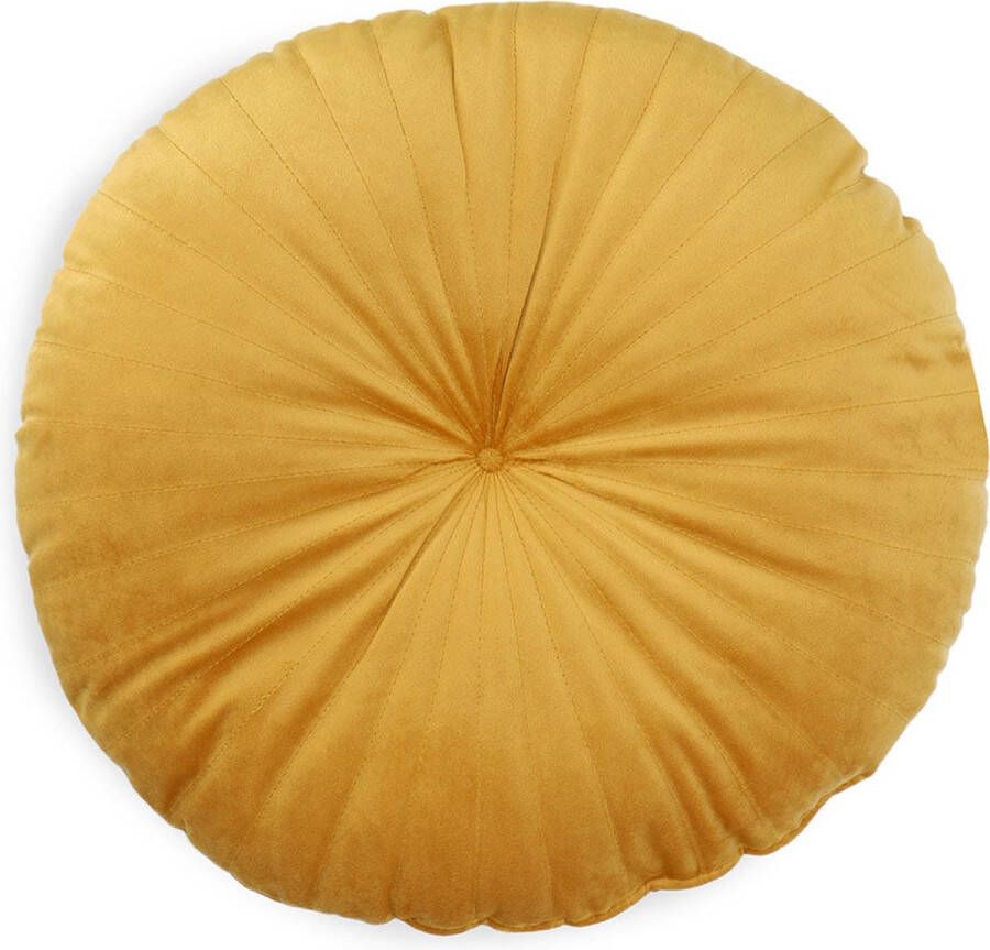 Homla Ollie Decoratief Kussen Rond voor Bank en Bed Decoratief Kussen Decoratief Kussen 40 cm Diameter 100% Polyester Grijs