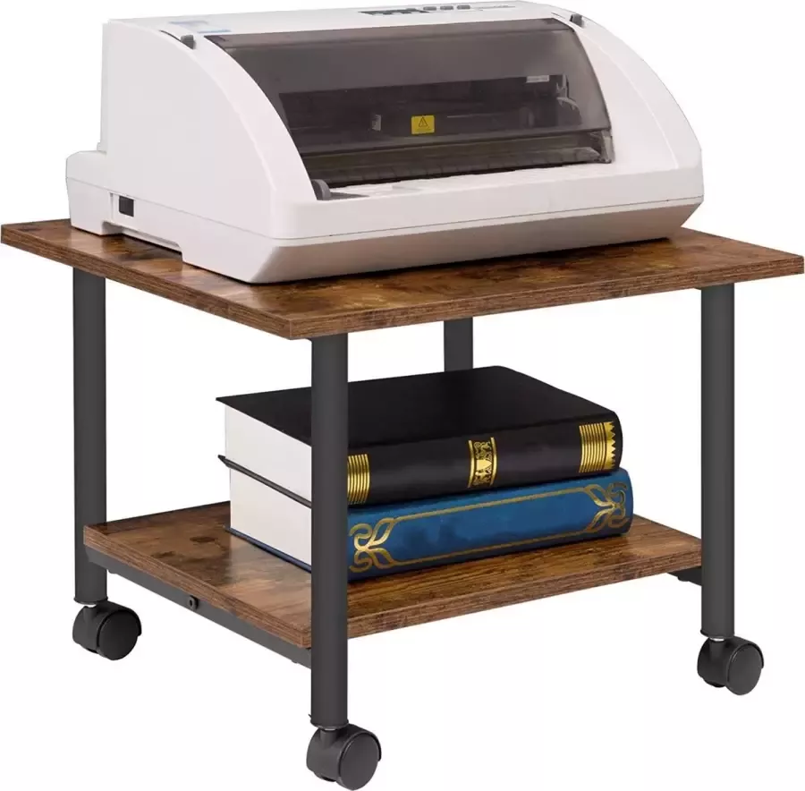 HOOBRO Bureau organizer Monitor verhoger Onder-Desk printerstandaard Printerkast Printertafel op wielen industrieel Archiefkast op wielen Ladeblok bureau kast industrieel