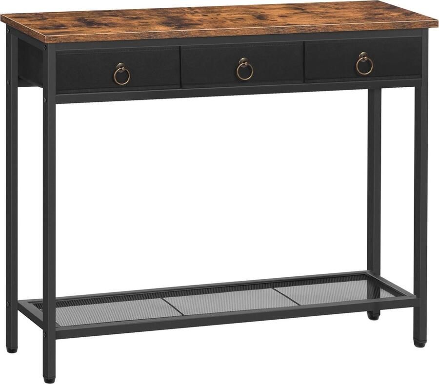 HOOBRO RoyaLuxe Bijzettafel Bijzettafels Bijzettafeltjes Woonkamer Bijzettafel Zwart Bijzettafel Bank Smalle Consoletafel Entree Tafel Tafeltje