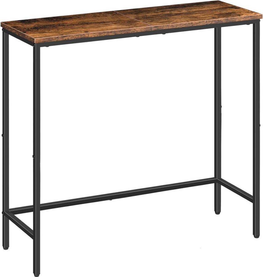 HOOBRO SHOP YOLO- Wandtafel Haltafel Sidetable Dressoir -75 x 24 x 75 cm Hout Metaal Industrieel design