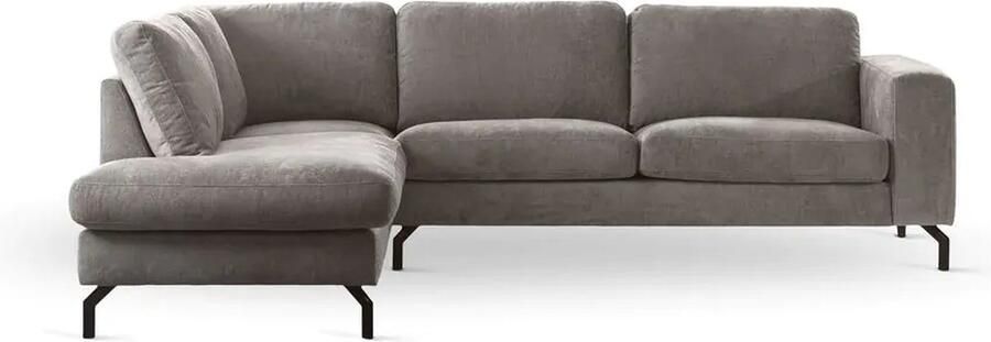 Hoppa! 3-Zits Hoekbank links stof Perfect Harmony champagne