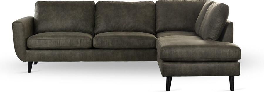 Hoppa! 3-Zits Hoekbank Yuma Groen Rechts