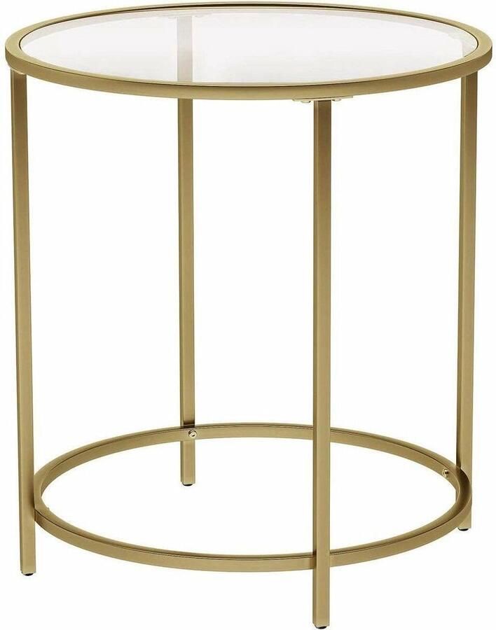 Hoppa! Bijzettafel Goud Metaal 51 x 51 x 56 cm (L x D x H)