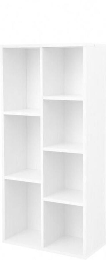 Hoppa! Boekenkast – 7 vakken 50 x 24 x 106 cm (B x D x H) wit