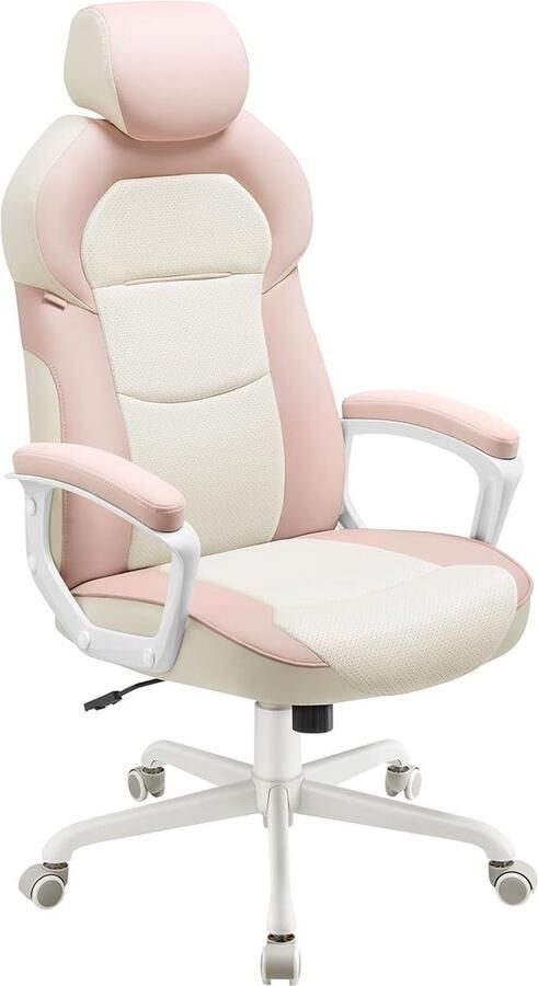 Hoppa! Ergonomische bureaustoel Mesh bureaustoel met verstelbare lendensteun 3D-armleuningen Ademende computerstoel met hoge rug (zwart)