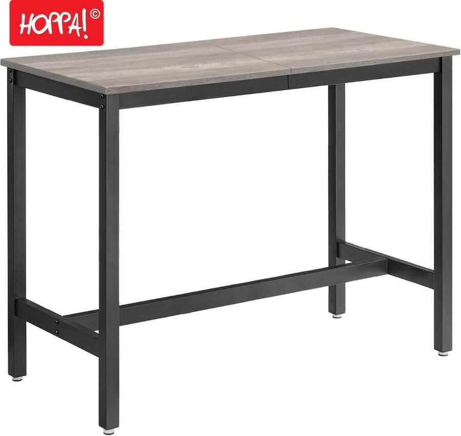 Hoppa! Vintage Metalen Bartafel Greige Metaal 120 x 60 x 90 cm (L x B x H)