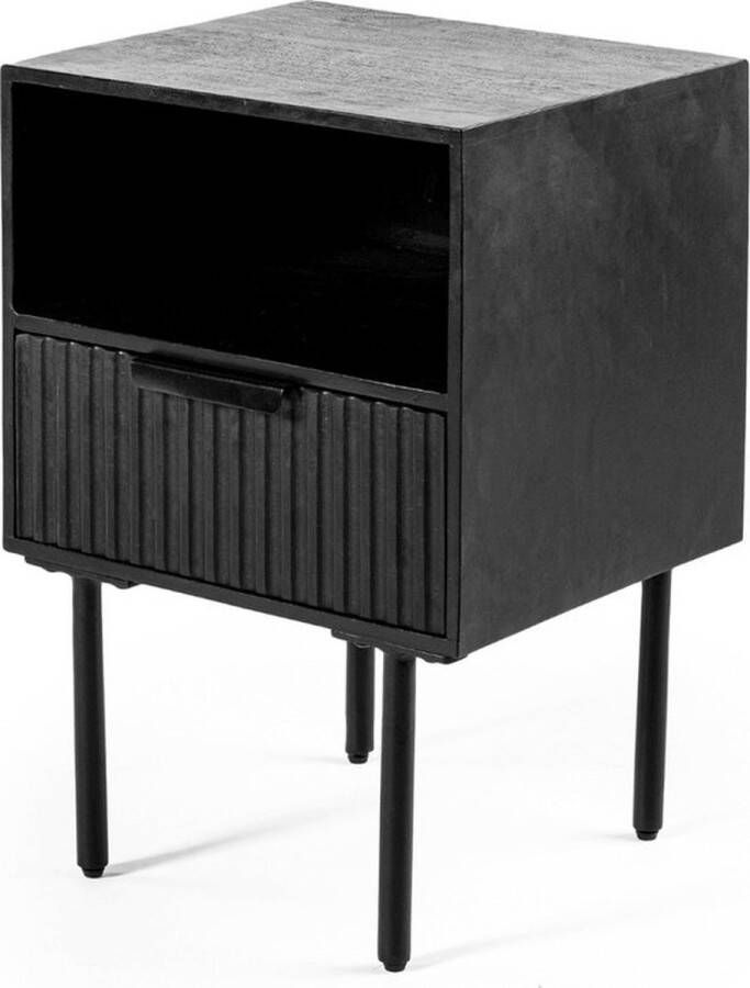 Hoppa! Nachtkastje 1 lade zwart