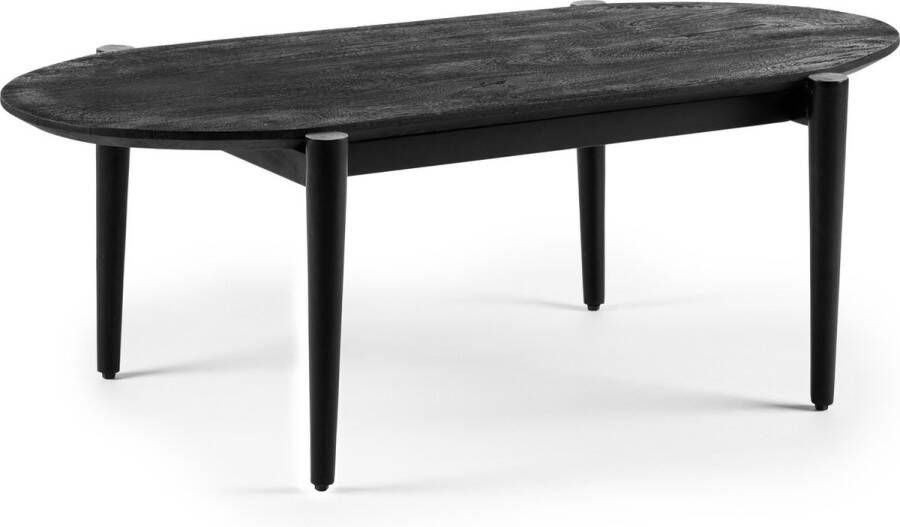 Hoppa! Salontafel ovaal 120x60 cm zwart