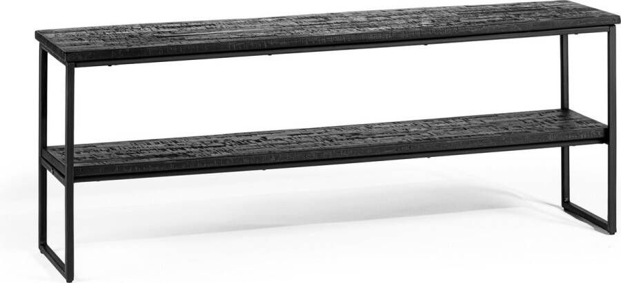 Hoppa! Tv-meubel 120 cm Aged Teak zwart