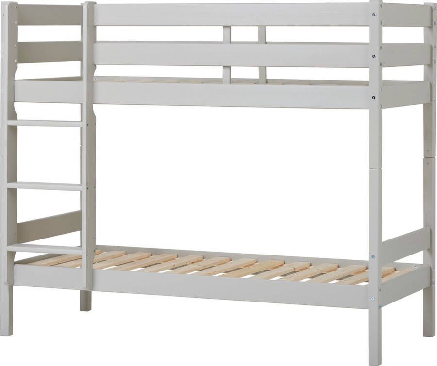 Hoppekids ECO Comfort stapelbed 70x160 cm met lattenbodem Duif Grijs ECO-gecertificeerd FSC-hout Massief Grenenhout Lak op Waterbasis Gemaakt in de EU 10 jaar Fabrieksgarantie - Foto 2