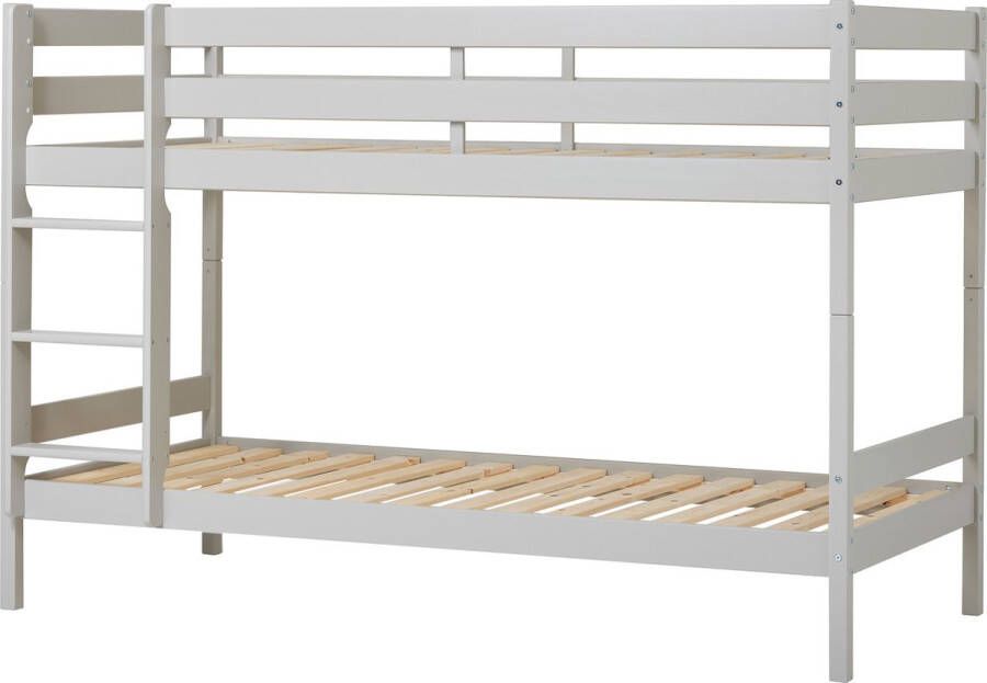 Hoppekids ECO Comfort stapelbed 90x200 cm met lattenbodem Duif Grijs ECO-gecertificeerd FSC-hout Massief Grenenhout Lak op Waterbasis Gemaakt in de EU 10 jaar Fabrieksgarantie - Foto 2