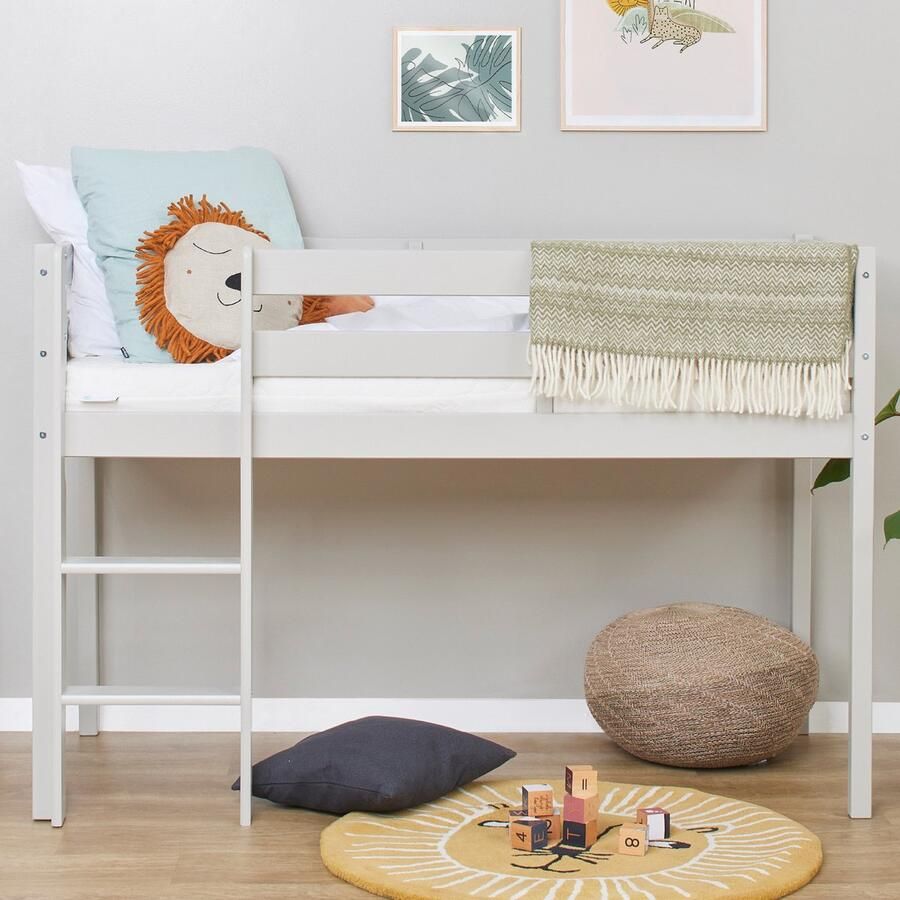 Hoppekids ECO Comfort halfhoogslaper 70x160 cm met lattenbodem Duif Grijs - Foto 4