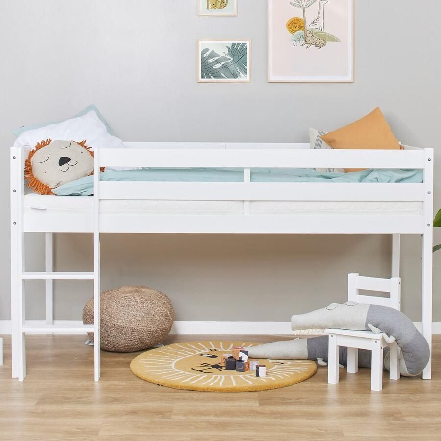 Hoppekids ECO Comfort halfhoogslaper 90x200 cm met lattenbodem wit - Foto 5