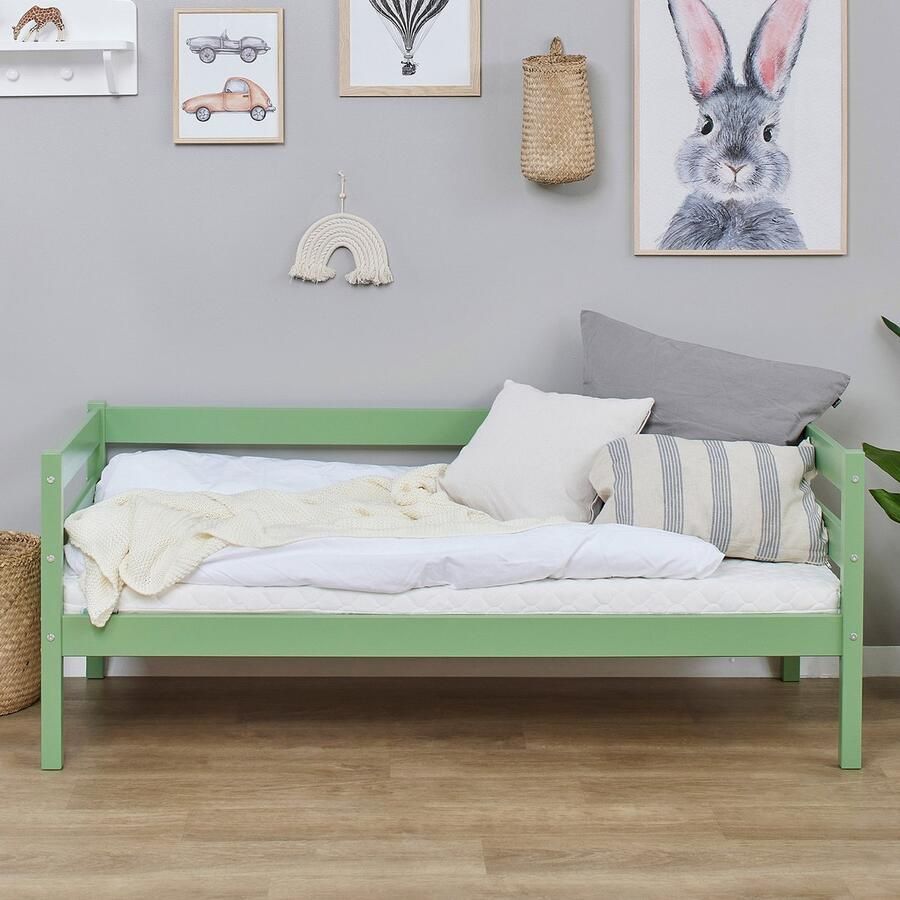 Hoppekids ECO Comfort juniorbed 70x160 Bleek groen