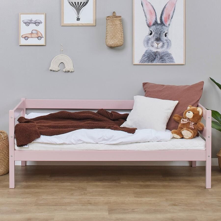 Hoppekids ECO Comfort juniorbed 70x160 Bleke roos
