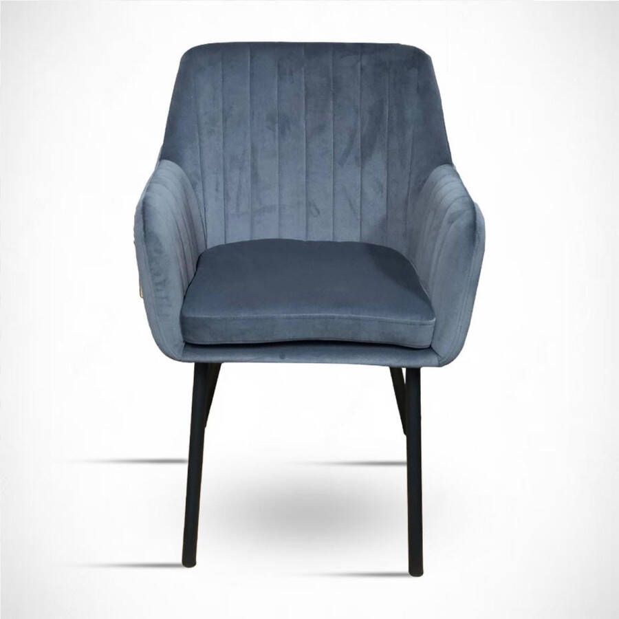 Horeca Markt Fauteuil Angelo Comfortabel Velvet Grijs