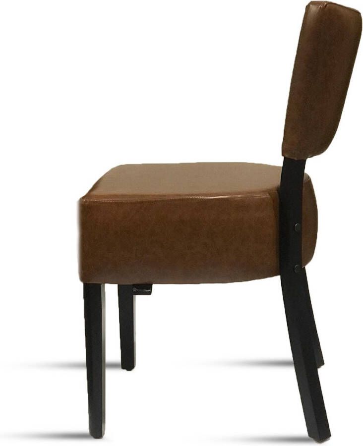 HorecaMrkt Eetkamerstoelen – Tafelstoelen – Modern – Stevig Kunstleer