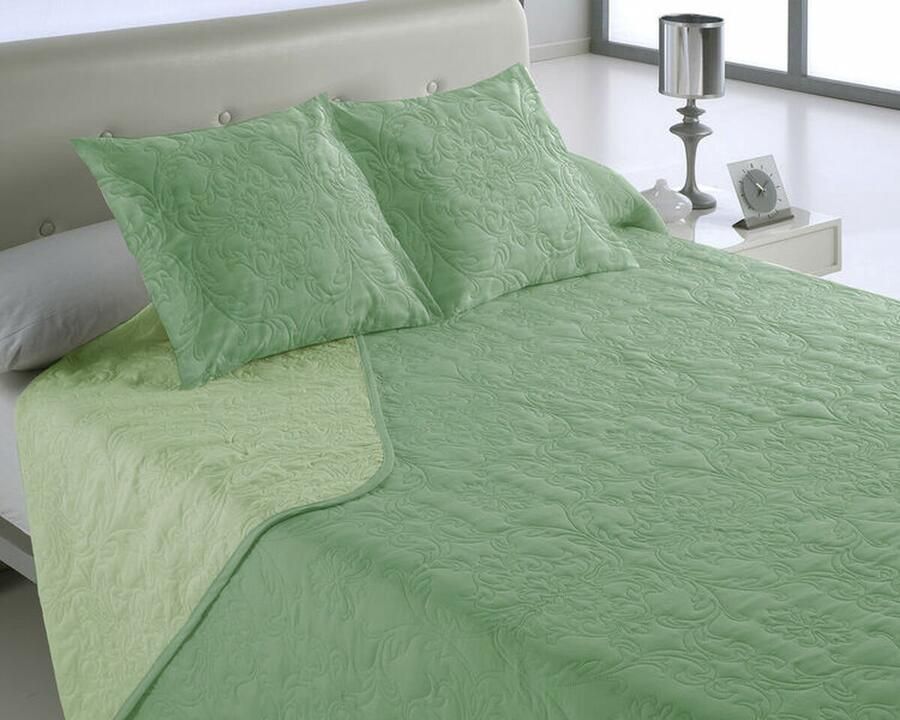 Hosteline Sprei VEGAS Groen Bed van 105 (2 Onderdelen)