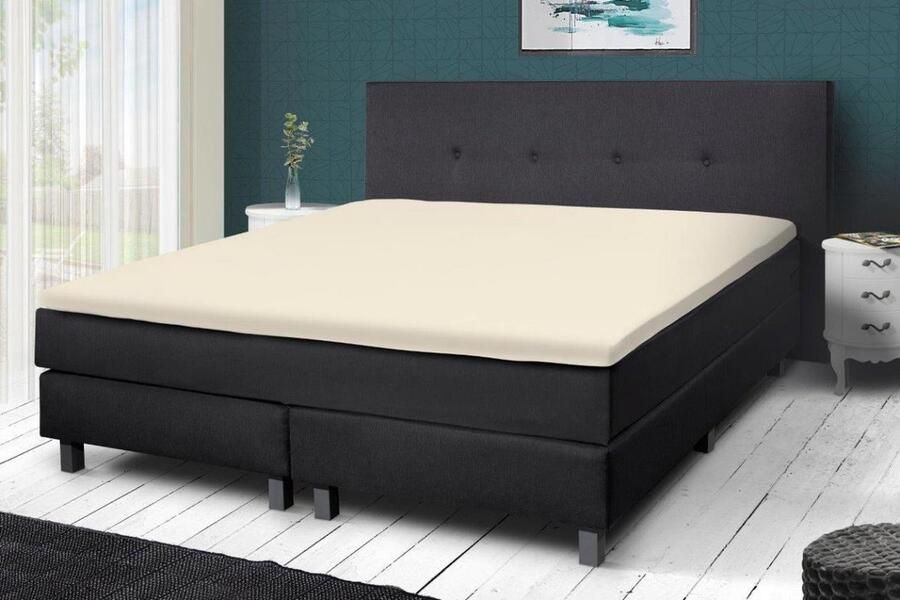 Hotel Home Collection Topper Hoeslaken 90x200 210 220+20 cm Creme