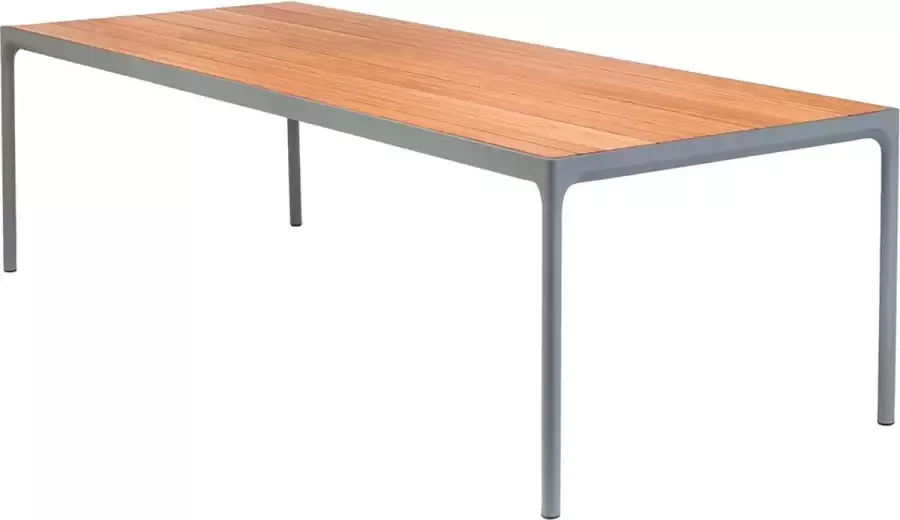 Houe Four Outdoor tafel 90 x 270 cm aluminium grijs