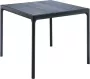 Houe Four Outdoor tafel compleet aluminium zwart 90 x 90 cm - Thumbnail 2