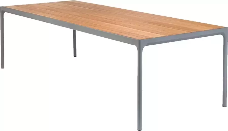 Houe Four Outdoor tafel aluminium grijs 90 x 210 cm