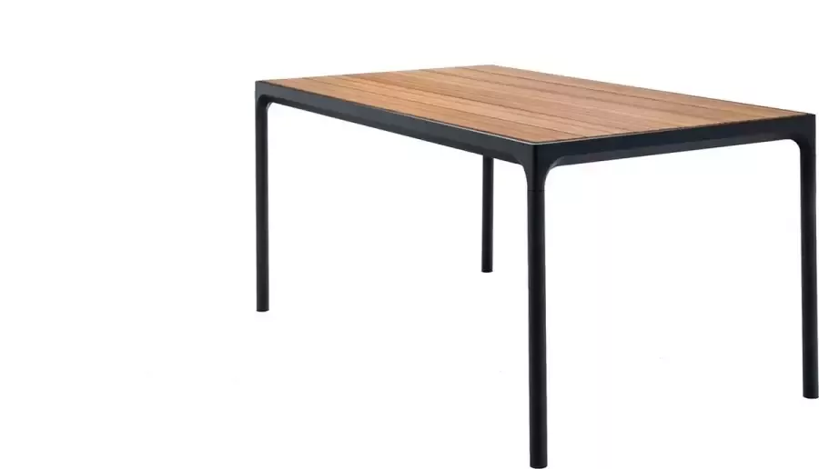 Houe Four Outdoor tafel 90 x 160 cm Aluminium zwart - Foto 1