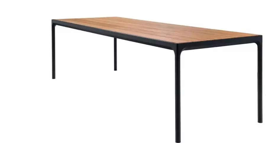 Houe Four Outdoor tafel 90 x 210 cm Aluminium zwart