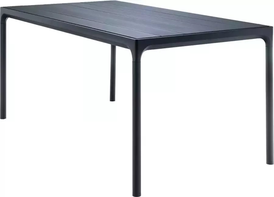 Houe Four Outdoor tafel compleet aluminium zwart 90 x 160 cm