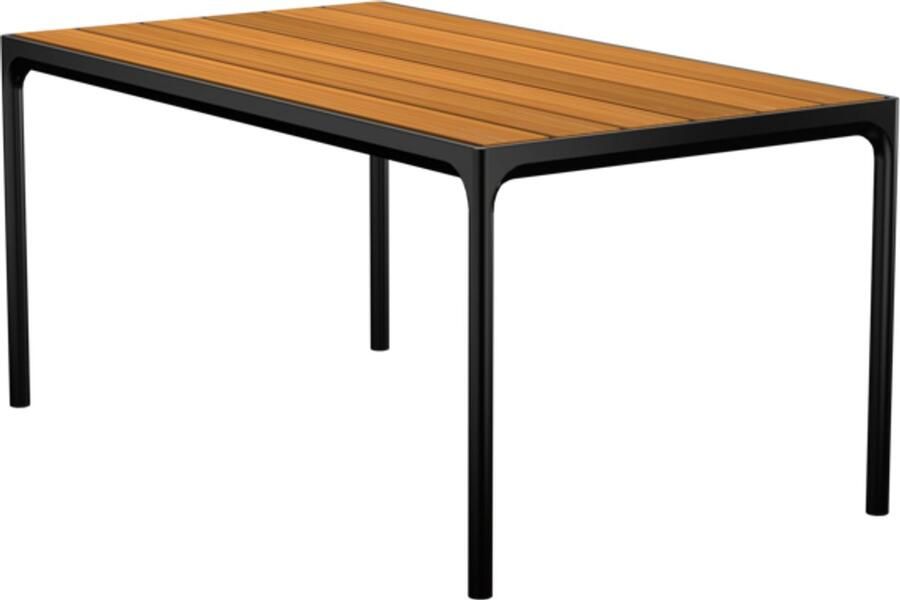 Houe Four Outdoor tafel 90 x 160 cm Aluminium zwart