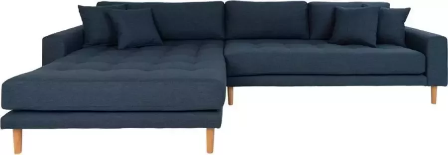 House Collection Hoekbank Milo Lounge Sofa Links Donker Blauw
