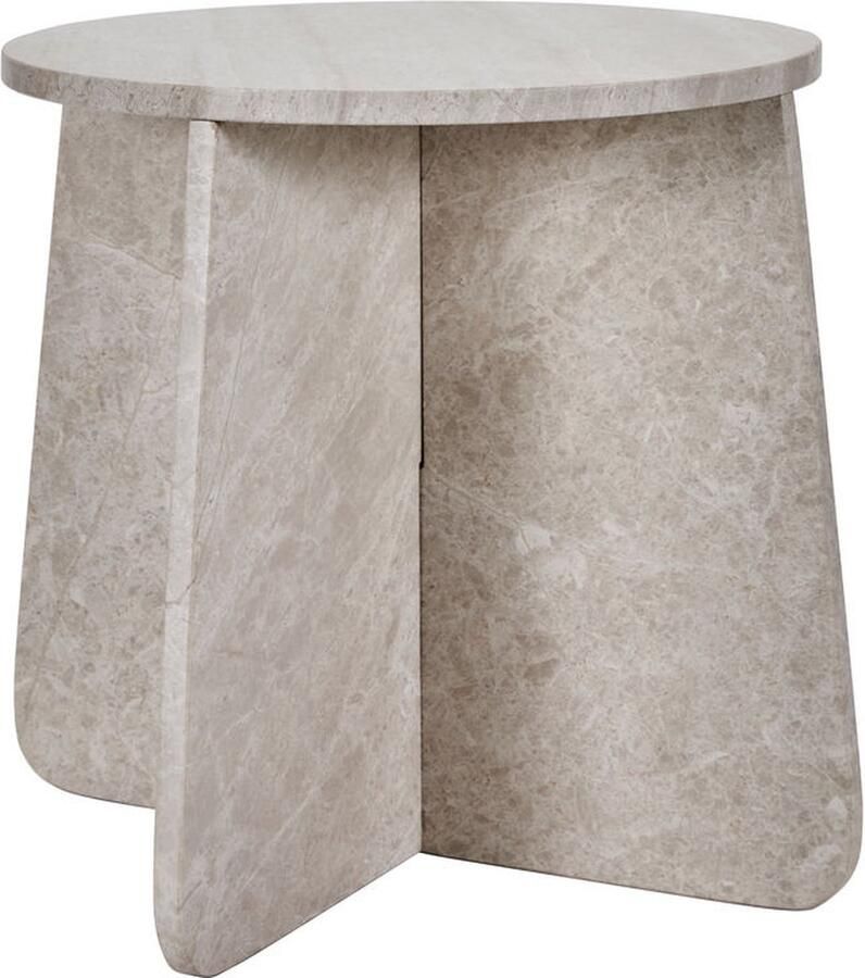 House Doctor Bijzettafel Marb beige 48cm - Foto 5