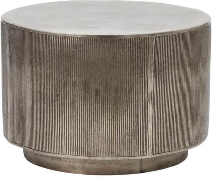 House Doctor Salontafel Rota geborsteld zilver 35cm