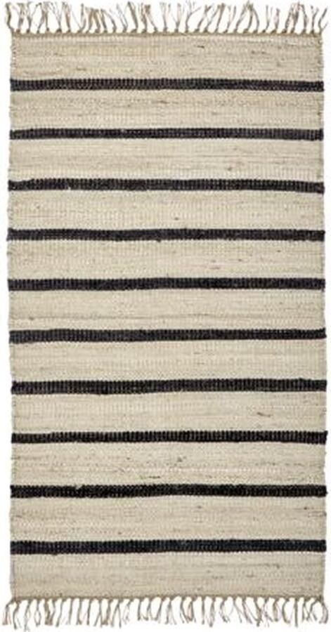 House Doctor Vloerkleed Sima Zwart natuurlijk