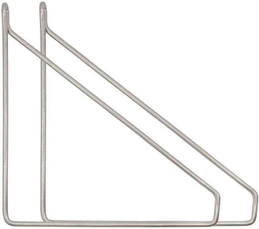House Doctor Wandplank beugels Apart zilver 2 stuks - Foto 3