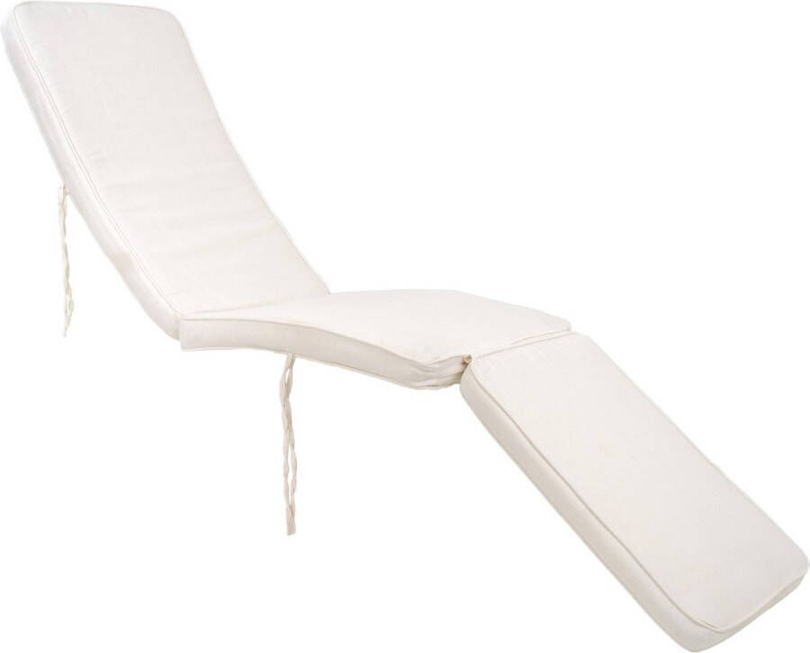 House Nordic Arrecife Cushion Deck Chair Cushion for deck chair in white