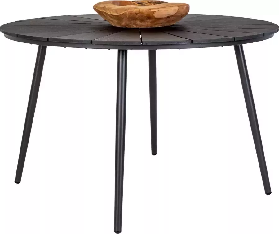 House Nordic Tuintafel Atlanta Kunststof Zwart Ø120cm - Foto 2
