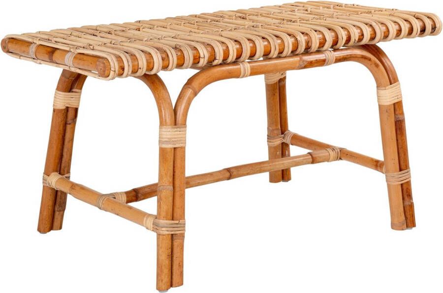 House Nordic Bankje Naturel Rotan 40x90x46cm