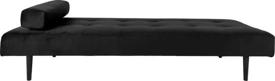 House Nordic Capri Sofa Daybed in zwart met zwart houten poten