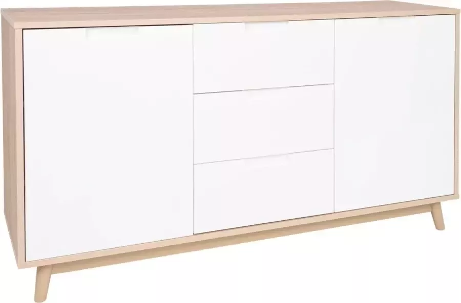 House Nordic Dressoir 3 Lades 6 Vakken MDF Wit Kast Copenhagen