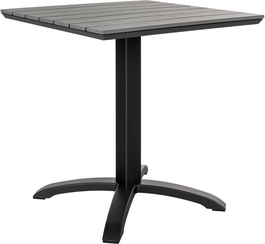 House Nordic Bistrotafel – Grijs & Zwart moderne vierkante tafel Stijlvol buiten én binnen