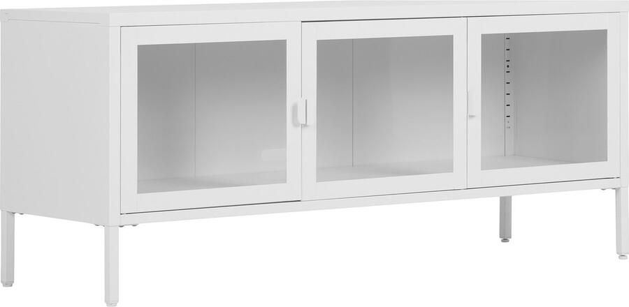 Giga Meubel House Nordic Tv-Meubel Wit Metaal 130x40x55cm Brisbane