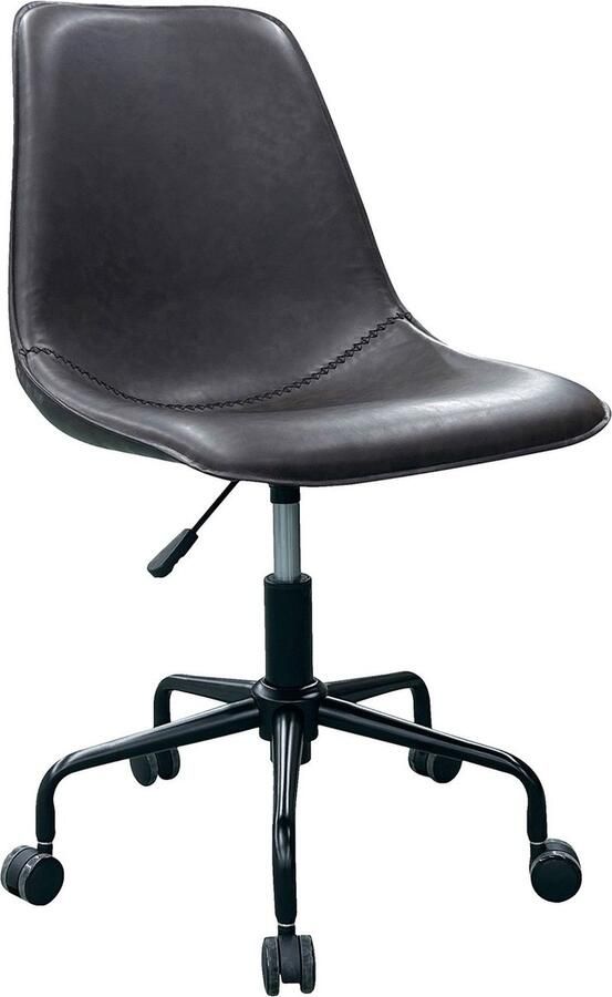 House Nordic Bureaustoel Bruin PU Leer Draaibaar Monaco