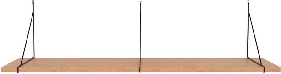 Housenordic EMOB Wandplank Chiba Natuur Zwart 120x29cm House Nordic Wandplanken Bruin MDF Wandplanken Op voorraad - Foto 2