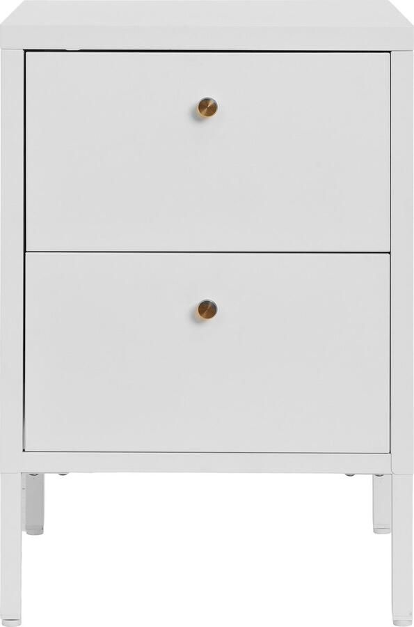 House Nordic Nachtkastje Dalby Staal Wit